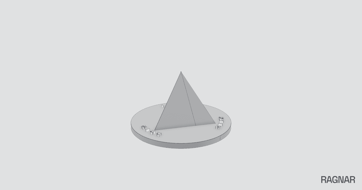 Custom Printed Pyramid
