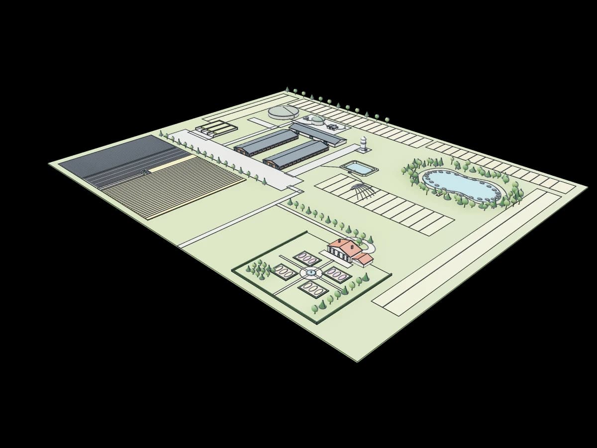 Large Dairy Farm