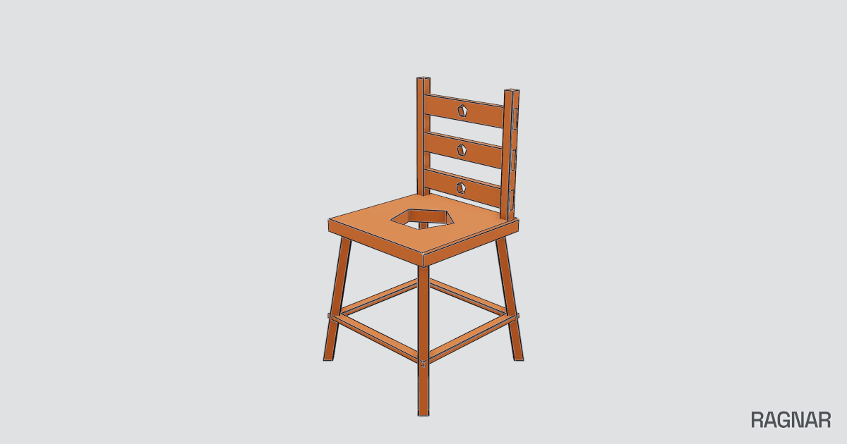 Wooden chair