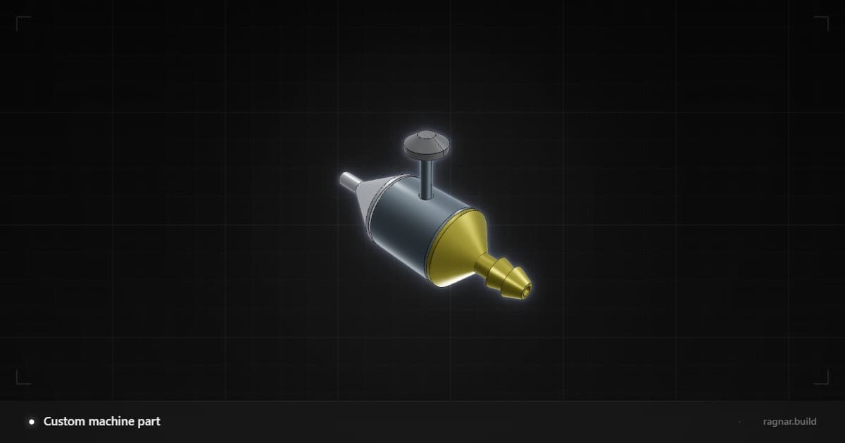Custom machine part