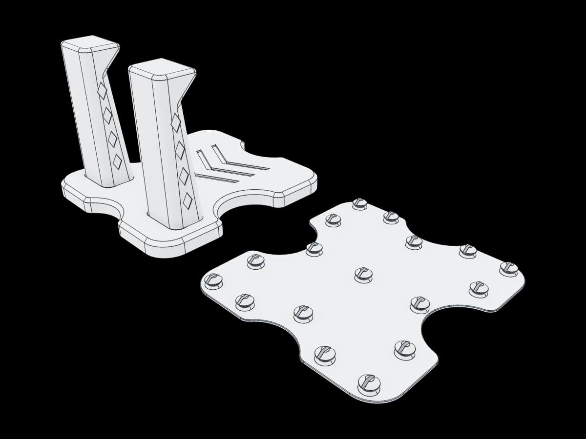 Triangular leg joints