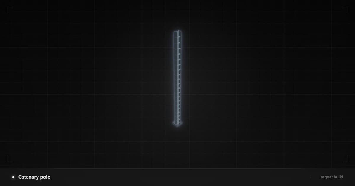 Catenary pole