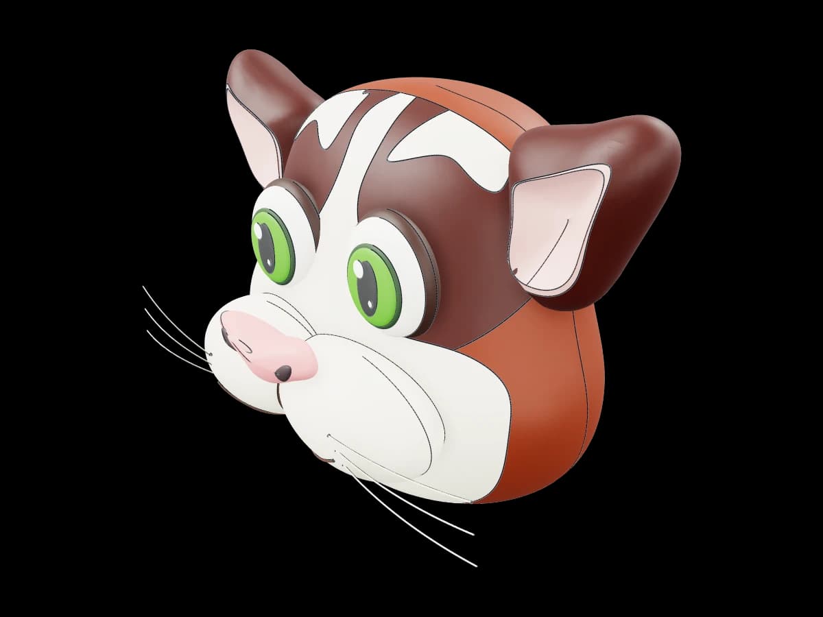 Ginger Cat Display Head