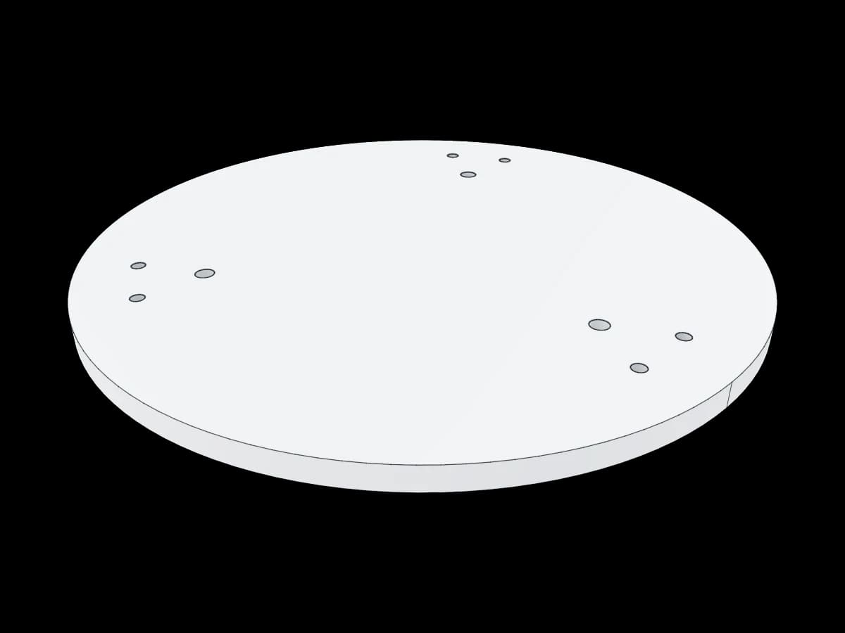 Circular Aluminum Base Plate