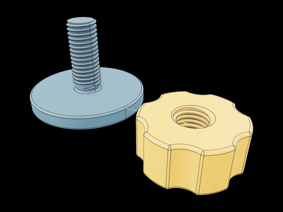 Threaded Stud And Knob