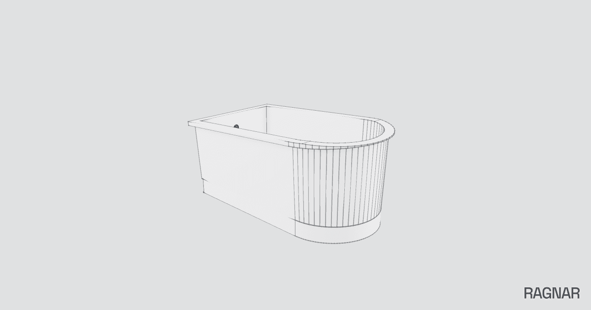 Freestanding Pedestal Bathtub