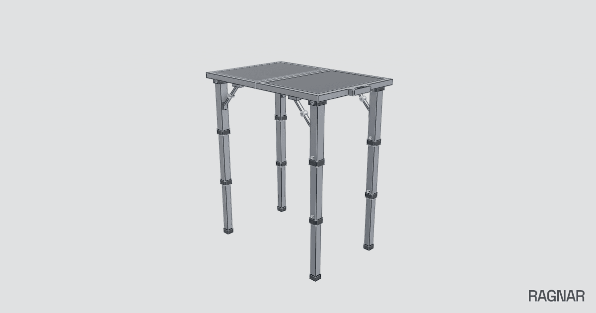 Telescoping desk frame