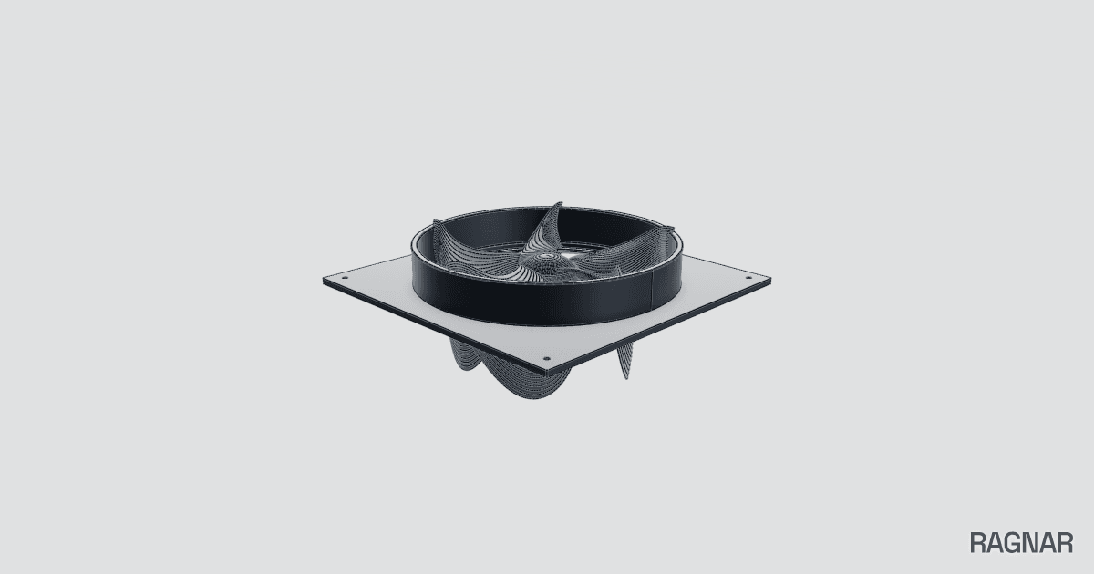 Industrial fan blade