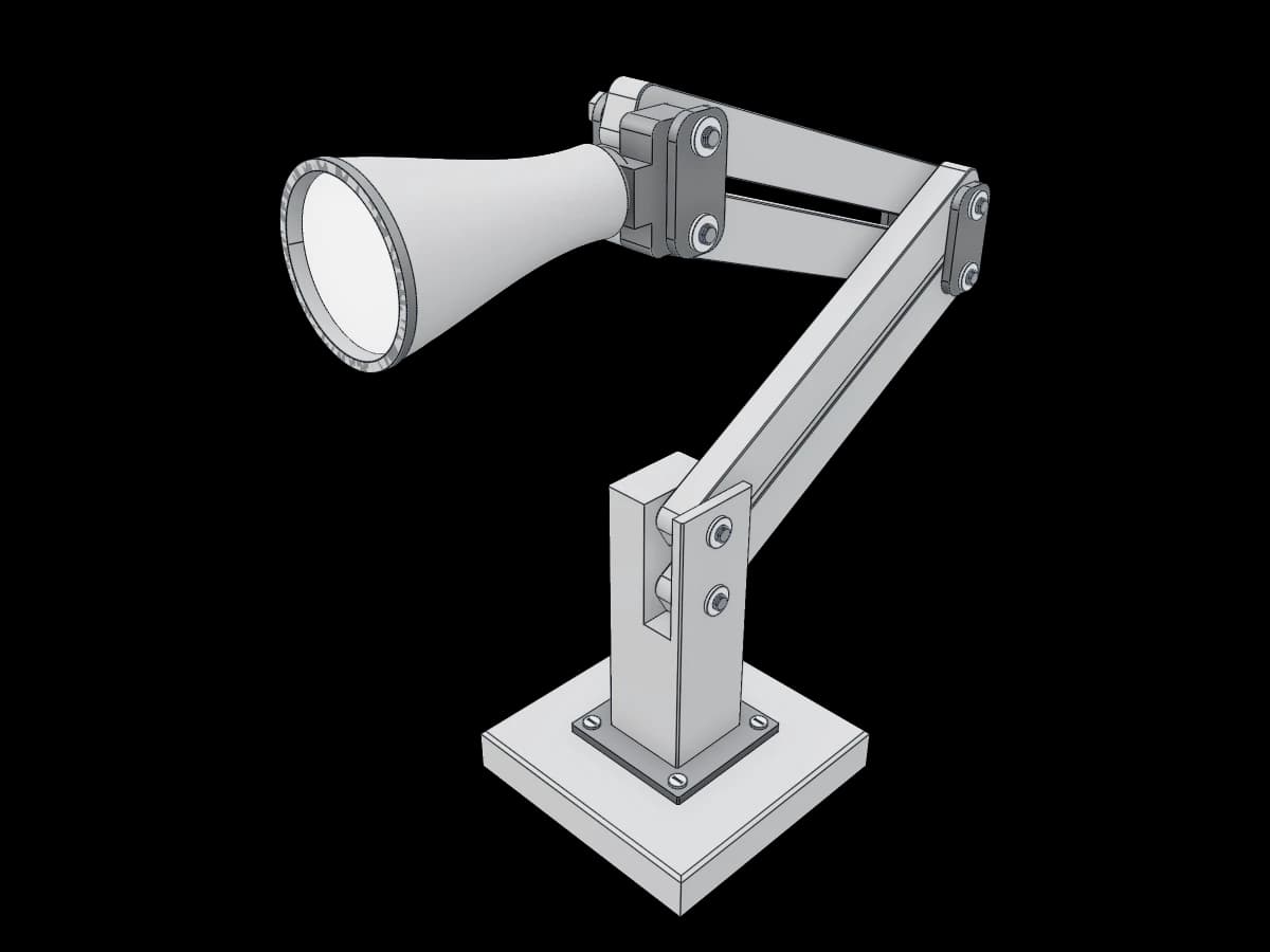 Articulated Timber Desk Lamp