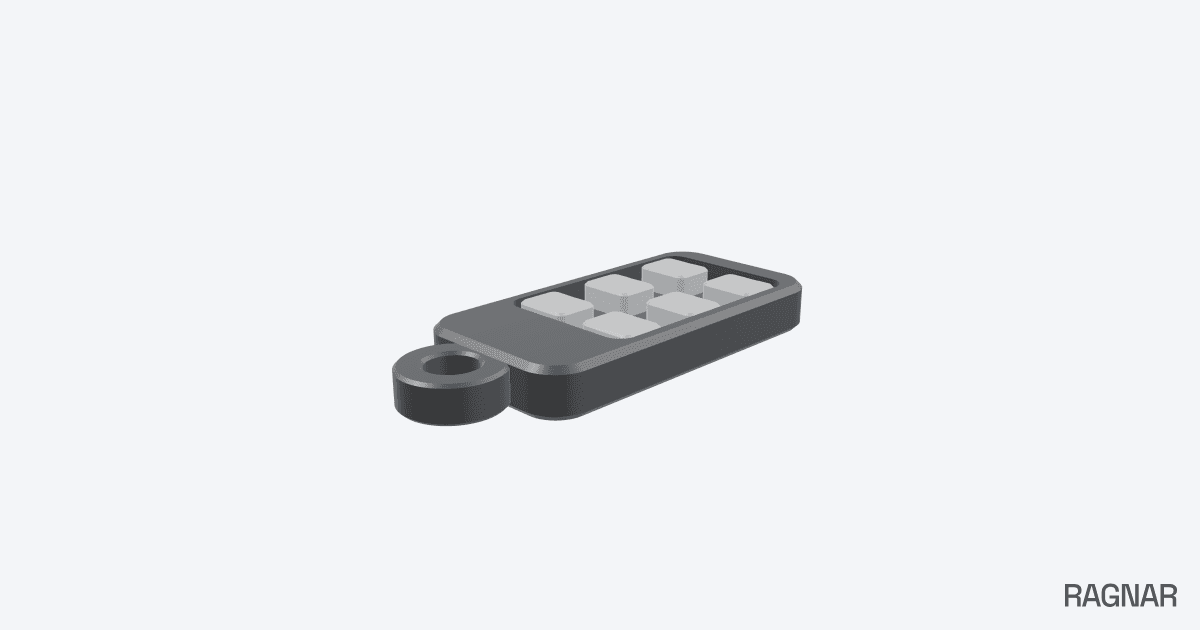 Six-button remote