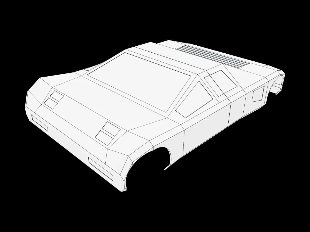 Low-Profile RC Car Shell
