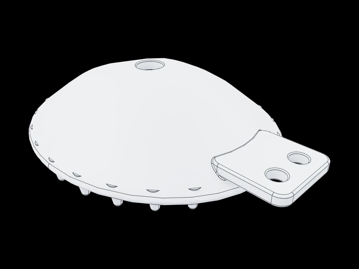 Coquille de protection ergonomique