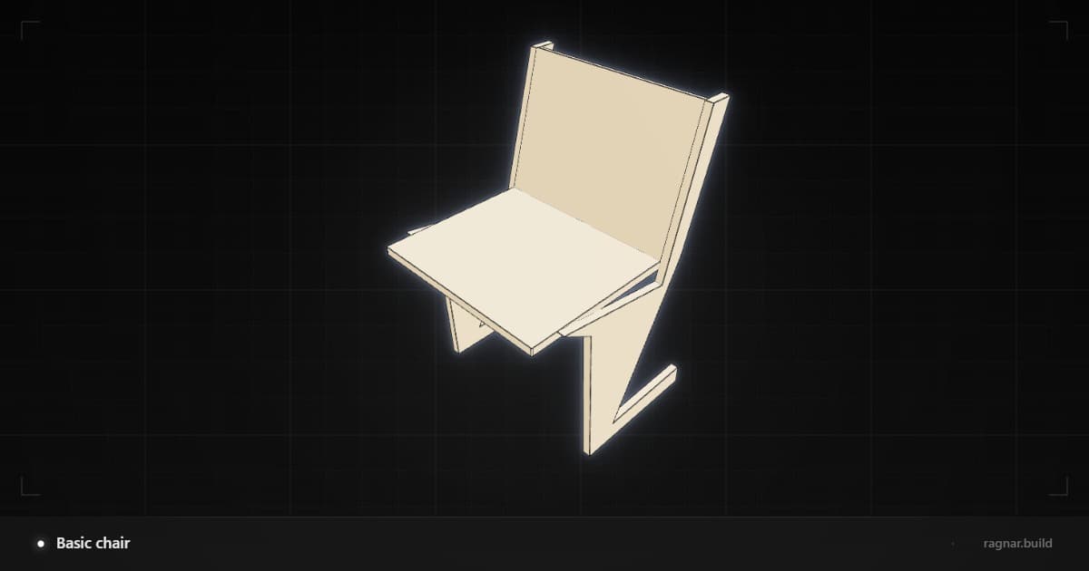 Modern wooden chair
