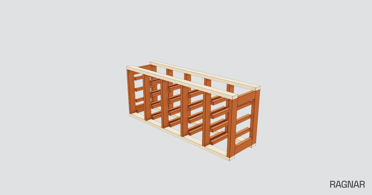 Storage tote rack