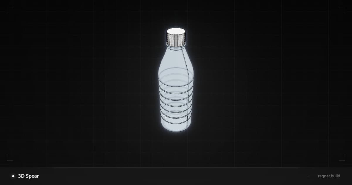 Ribbed Beverage Bottle