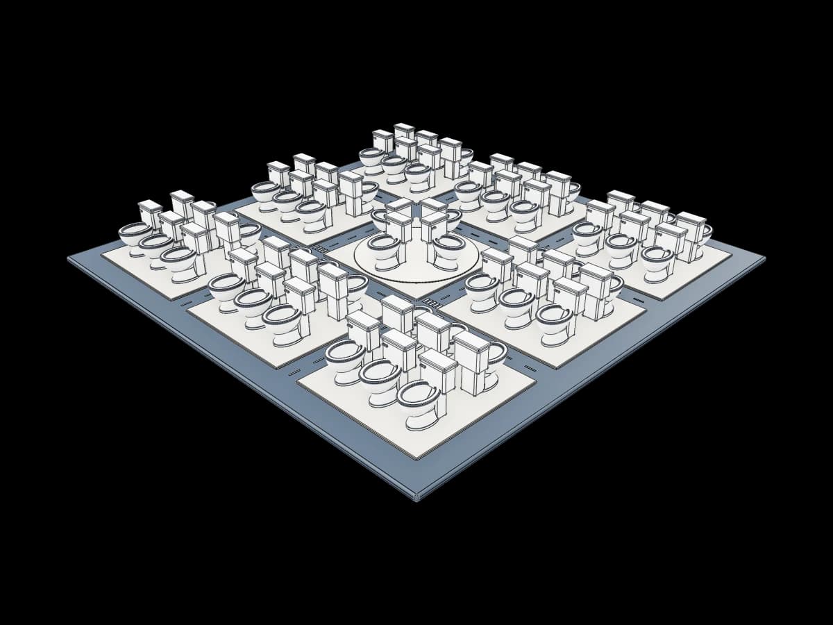 Scale Toilet City