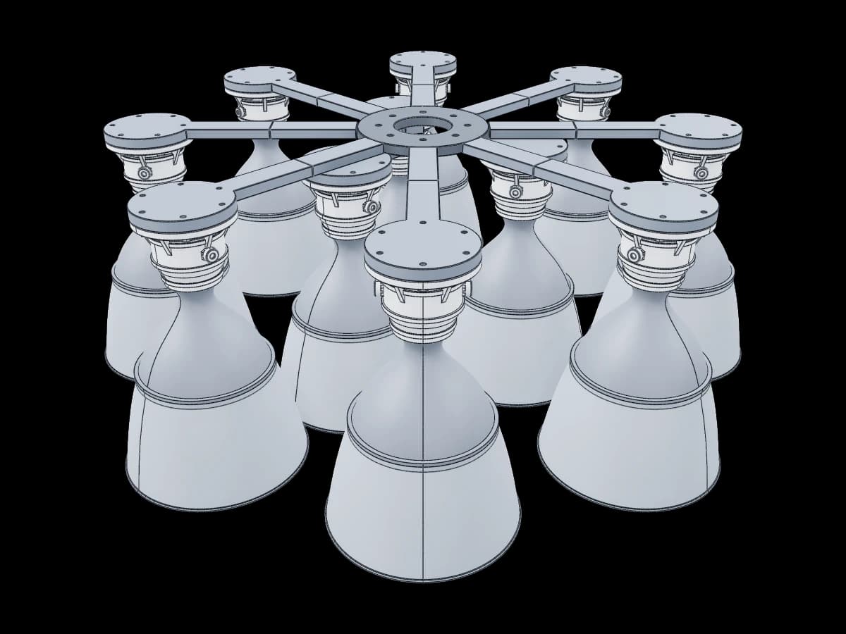 Space Station Thruster Model