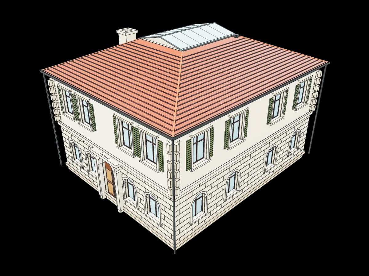 Compact Italian Palazzo