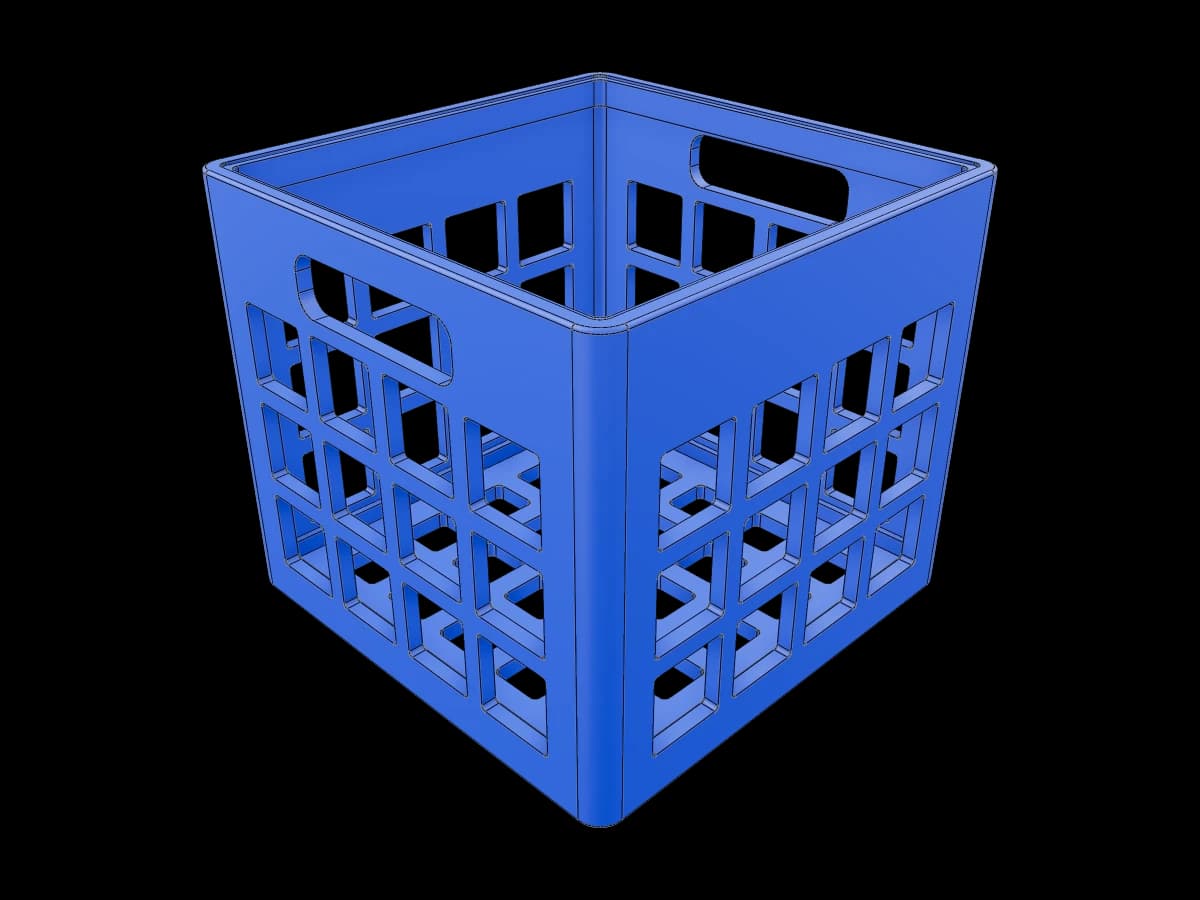 Milk Box Crate
