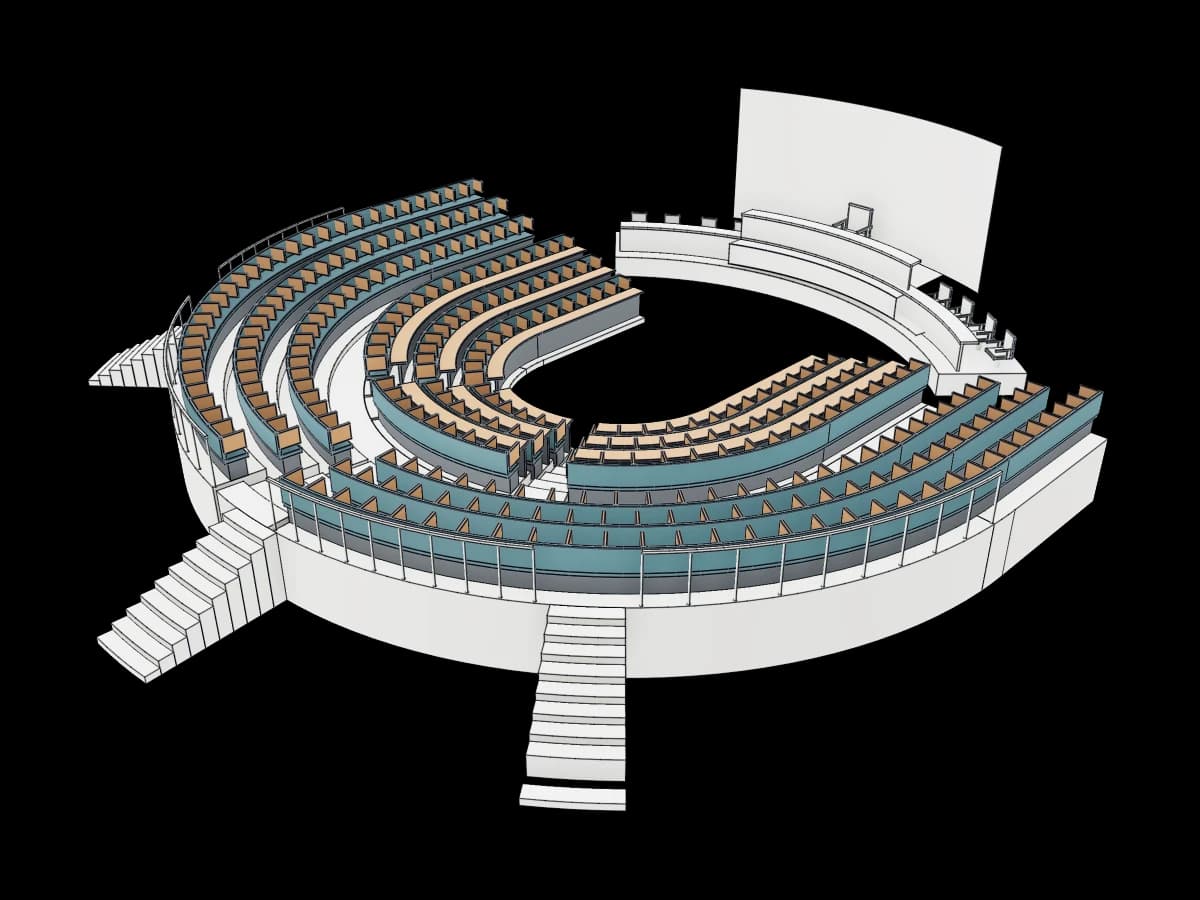 Horseshoe Lecture Hall Layout