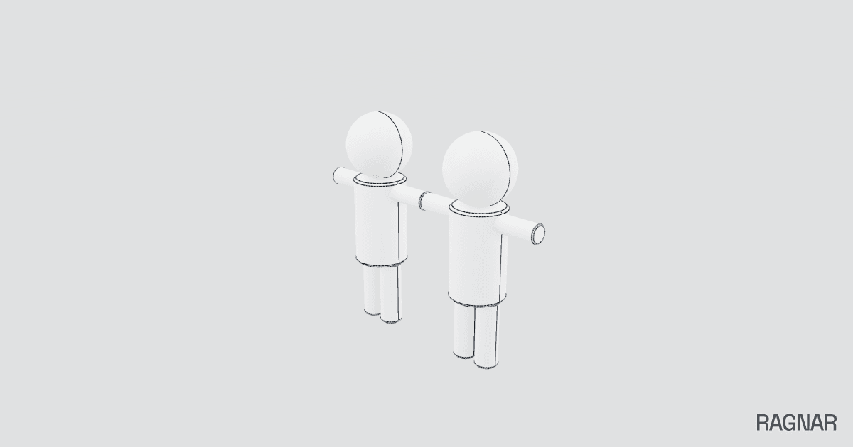 Twin Bears Statuette