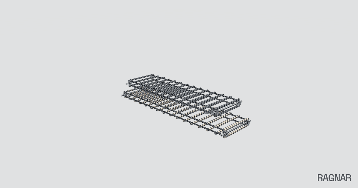 Two-stage slat conveyor