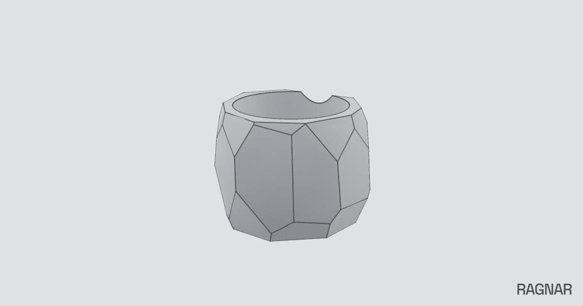 Cylindrical plant pot