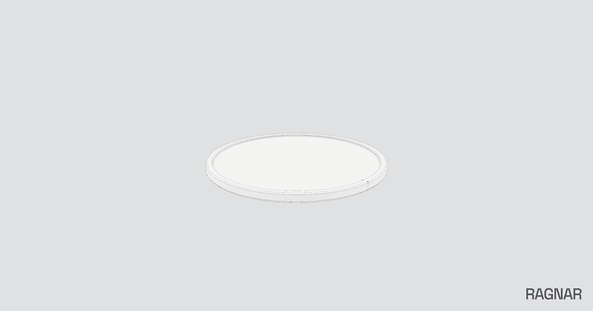 Round candle plate