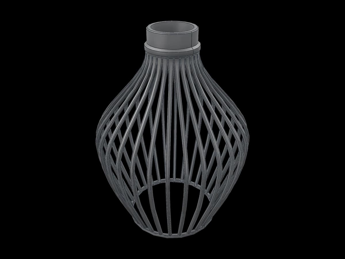Black Cage Pendant Lampshade