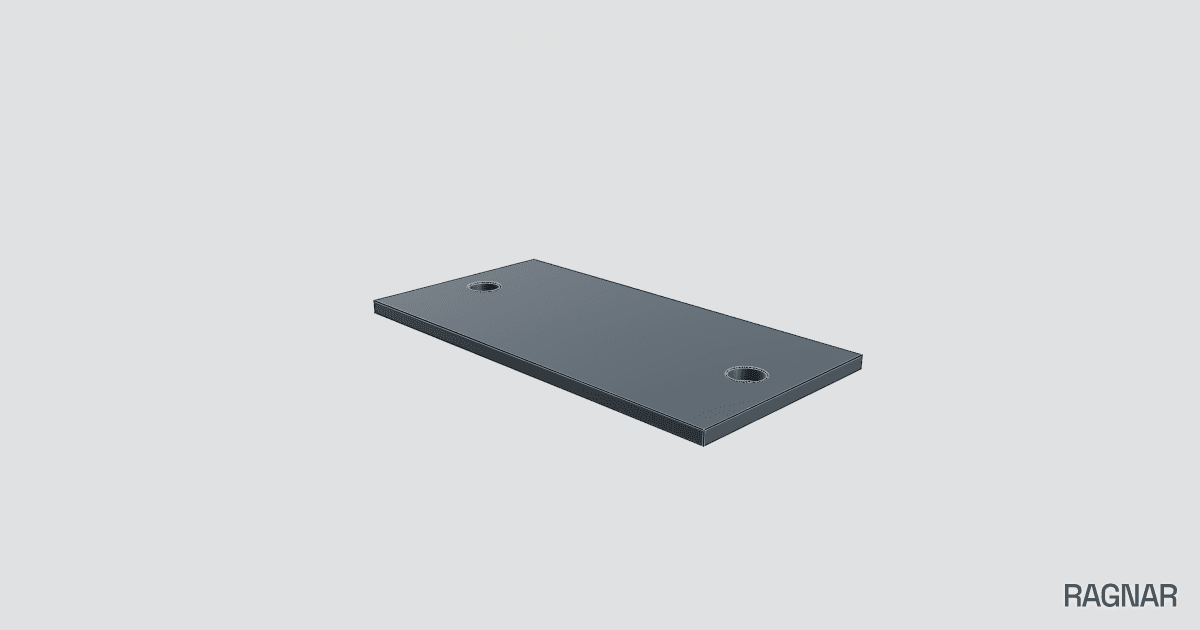 Rectangular mounting bracket