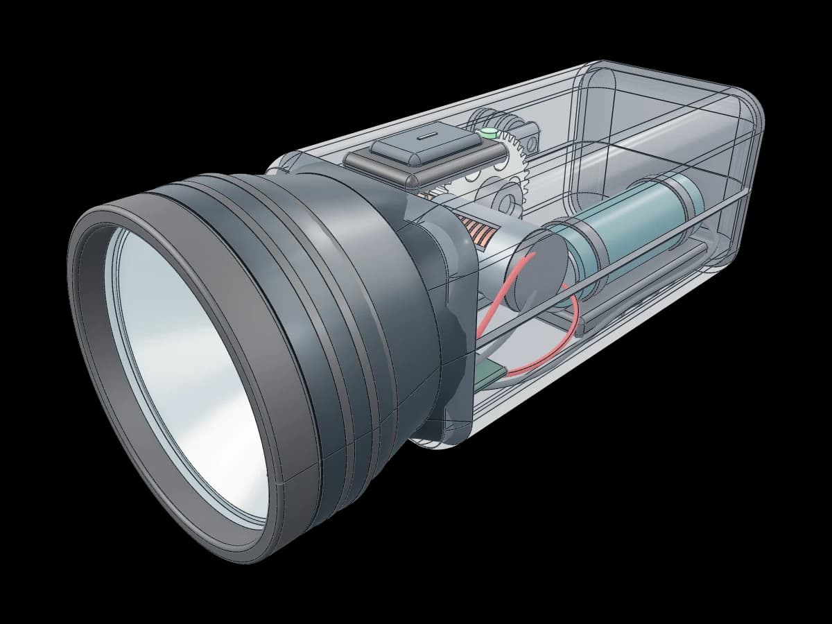 Crank Powered Flashlight