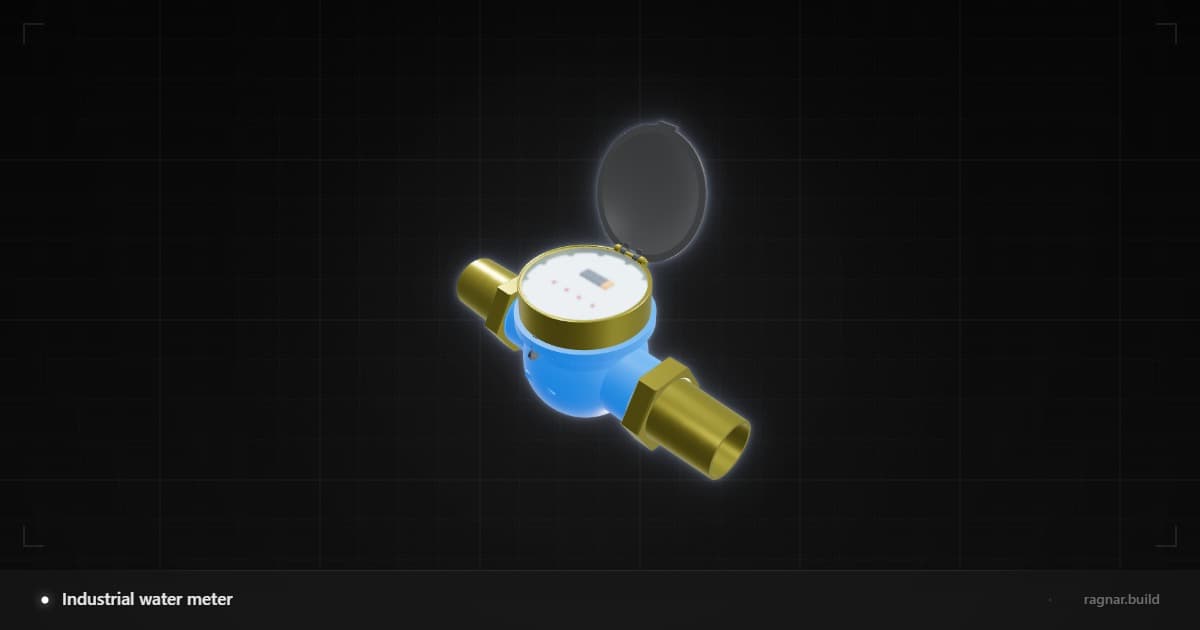 Industrial water meter