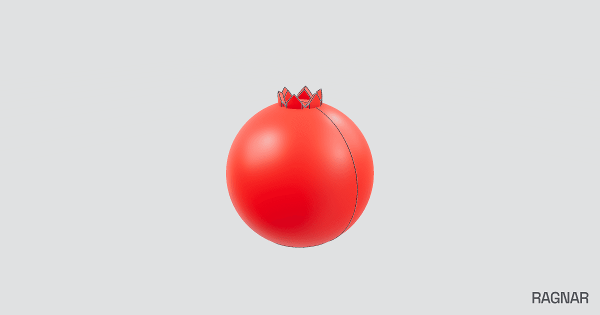 Hollow pomegranate