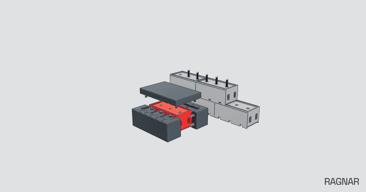 Housing plastic brick