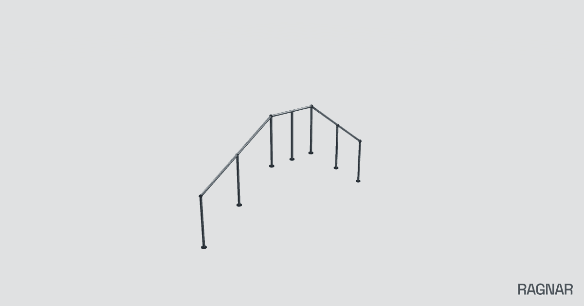 Steel stair frame