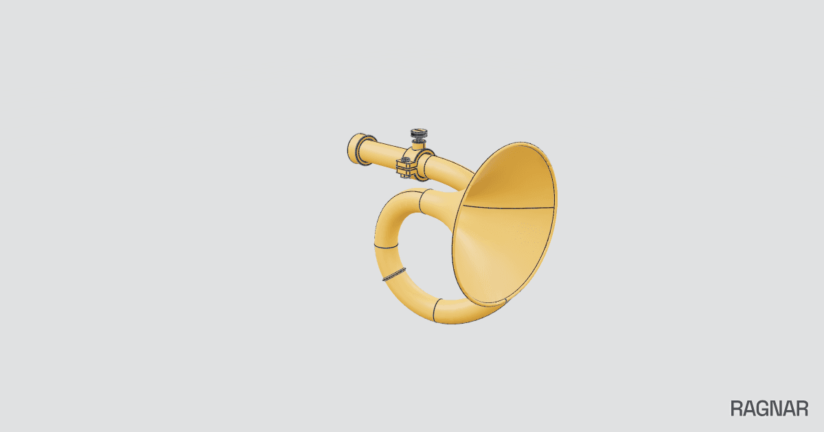 Vintage horn part