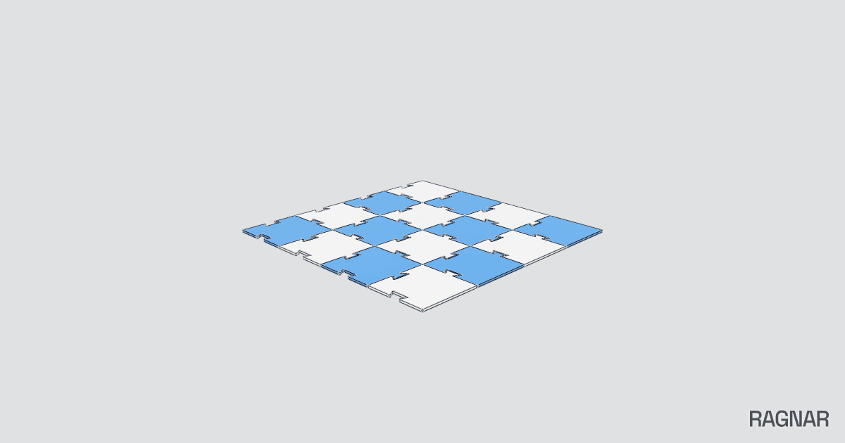 Interlocking modular plate