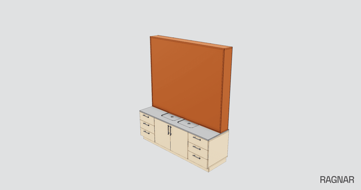 Cabinet dimension drawing
