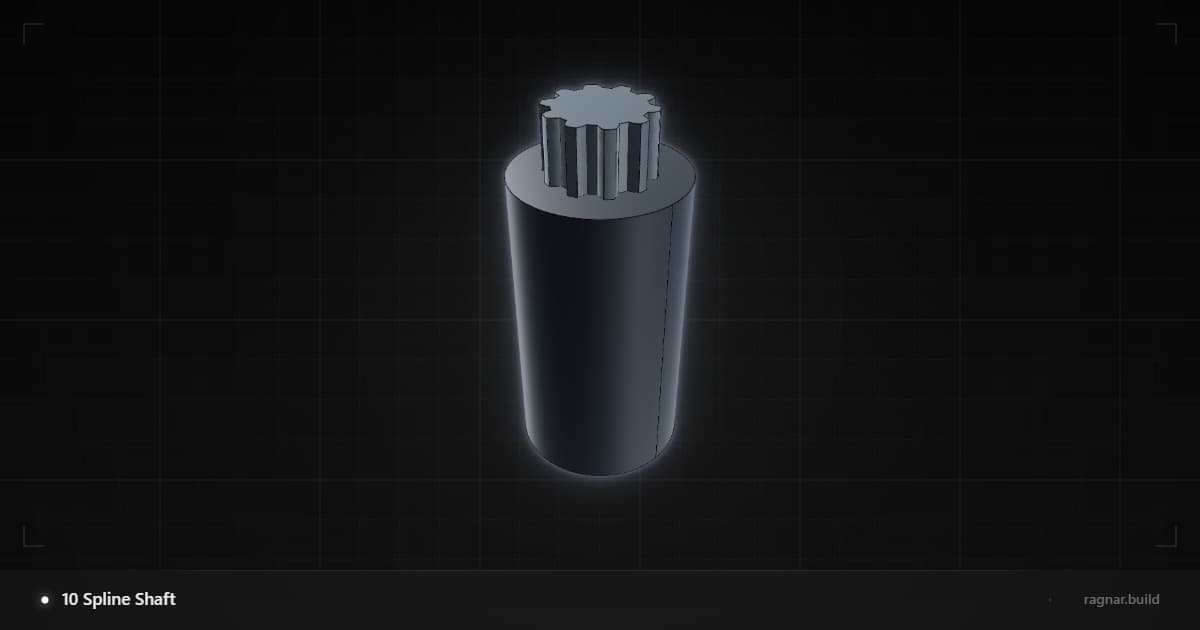 Ten Spline Shaft