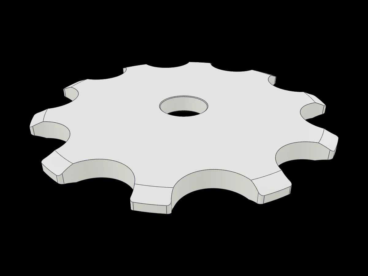 Ten-Tooth Industrial Sprocket