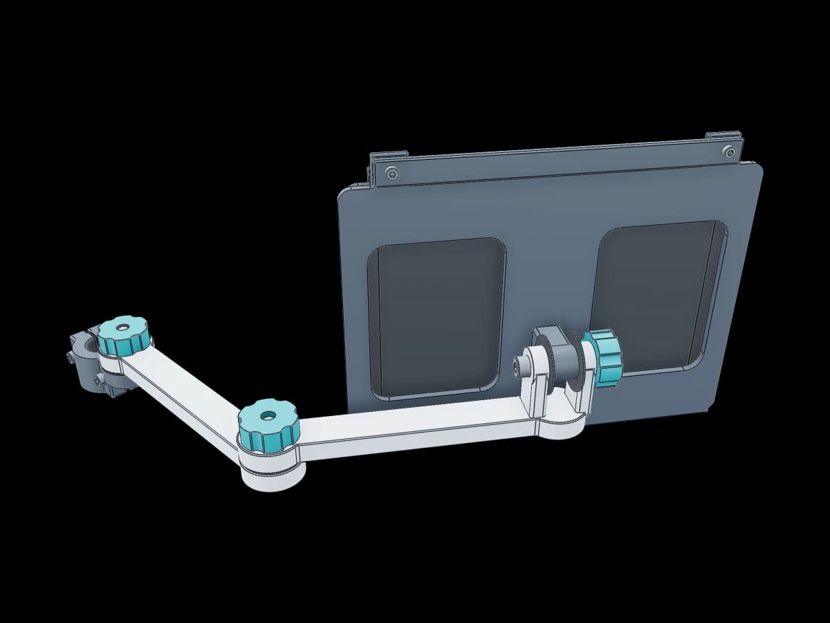 Adjustable Wheelchair iPad Holder