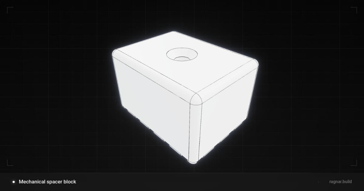 Mechanical spacer block