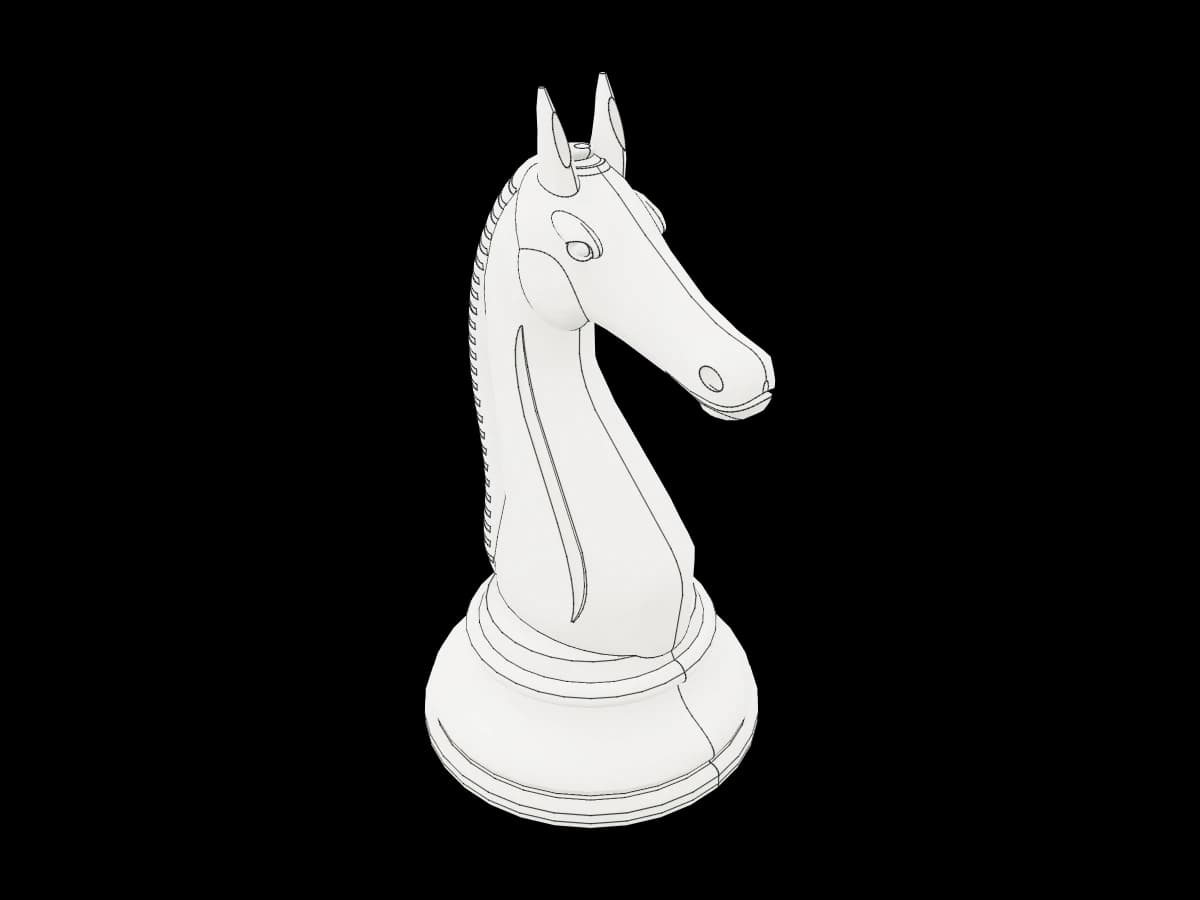 Detailed Chess Knight