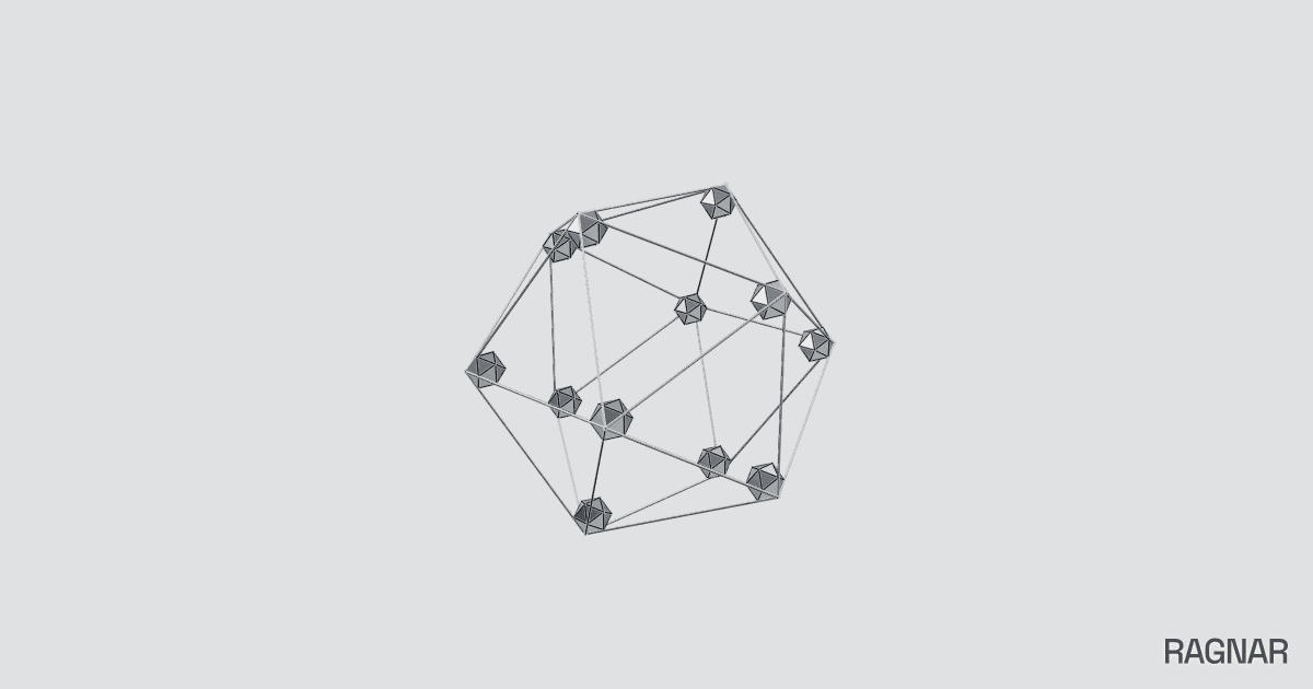 Wireframe icosahedron