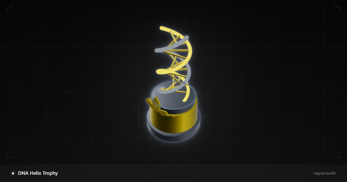 DNA Helix Trophy