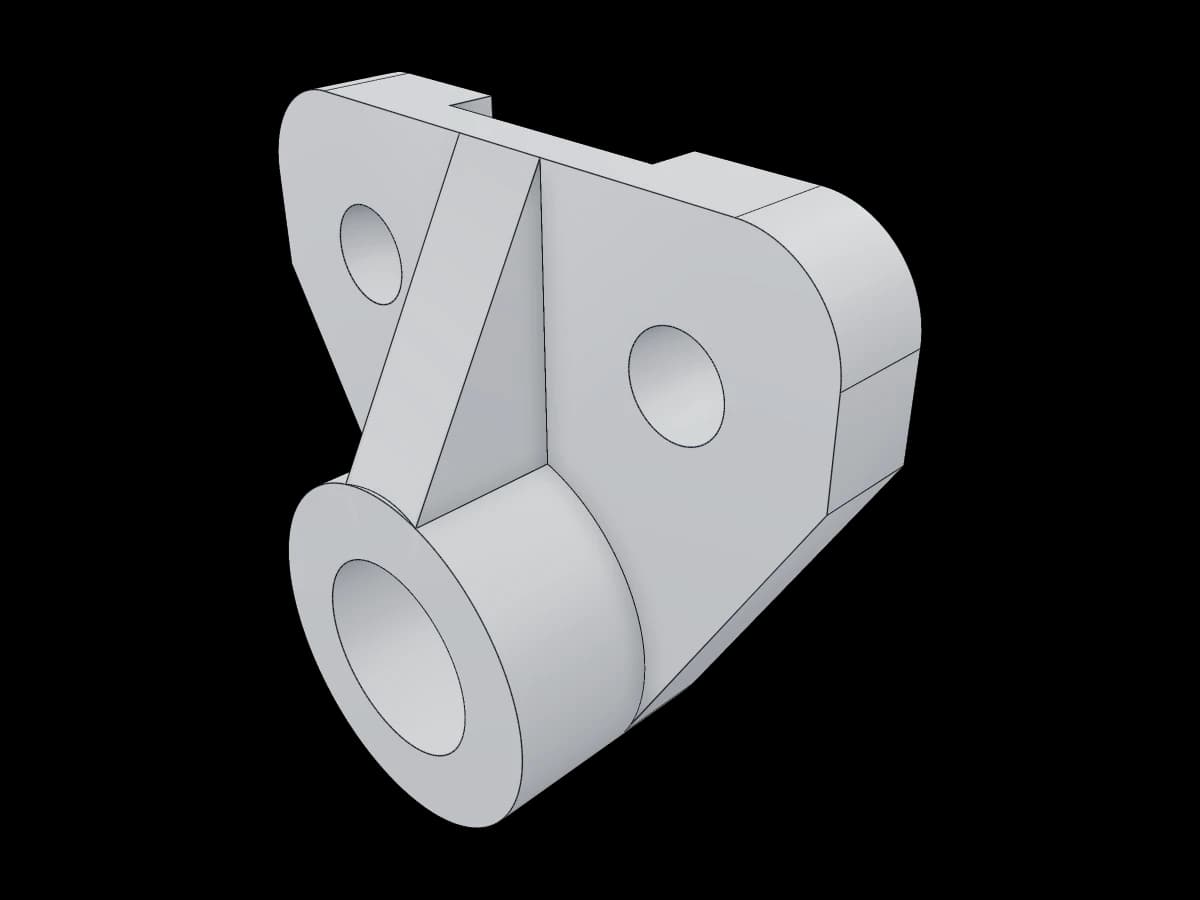 Iron part technical drawing