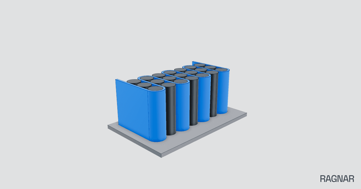 Serpentine Battery Cooling Pack
