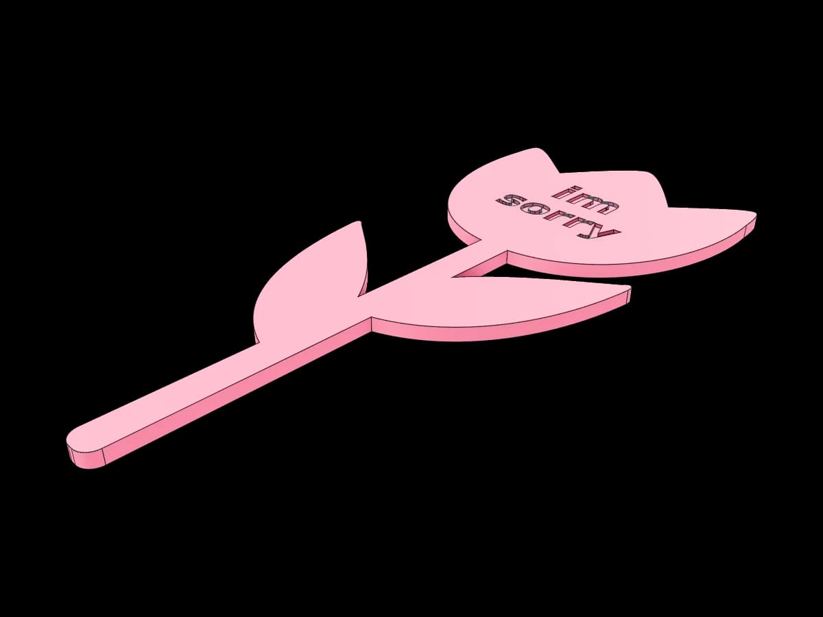 Apology Flower Design