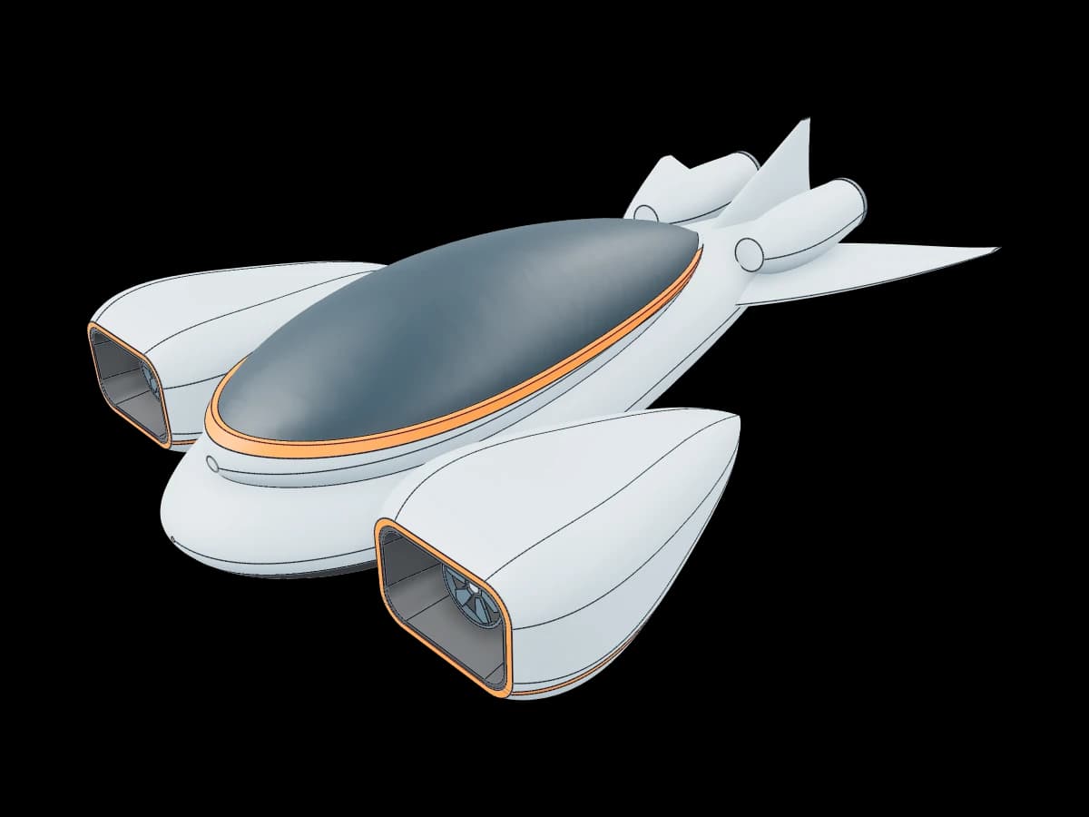 Futuristic Flying Car