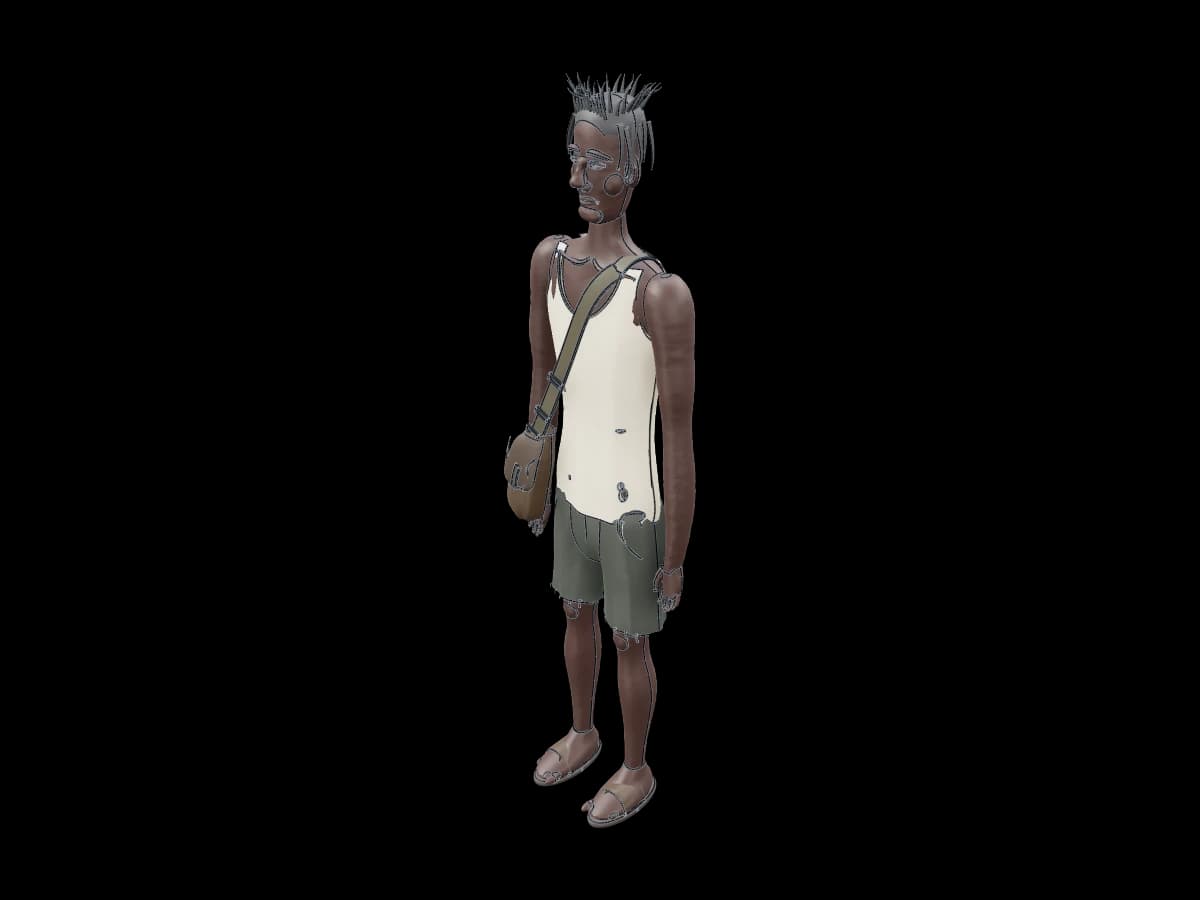 Life-size Stylized Character Display